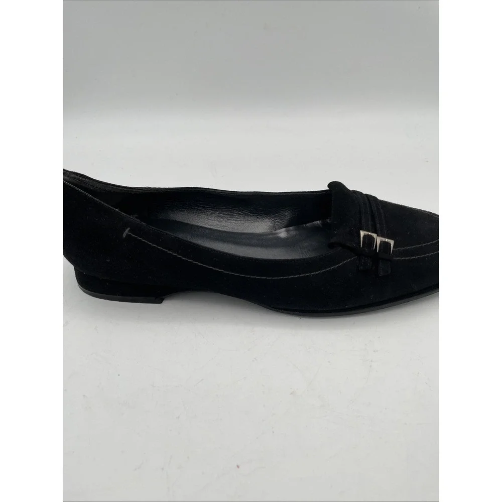 Stuart Weitzman Shoes Womans Black Suede Slip on size 8.5 Spain‎ Comfort Shoes